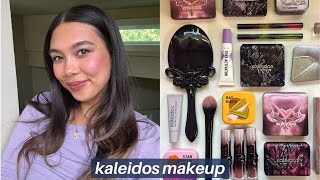 full face of kaleidos makeup  swatches amp first impressions [upl. by Efal]