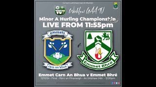 Minor A Hurling Final 2024  Carnew Emmets v Bray Emmets [upl. by Atilam930]