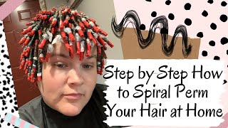 Step By Step How To Spiral Perm Your Hair At Home [upl. by Berkshire]