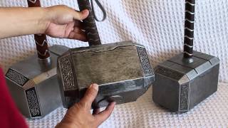 Mjolnir Comparison Part 2 of 3 Hammerheads and Handles Thor Hammer Replica [upl. by Htezzil192]