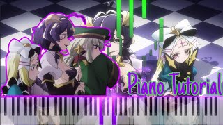 NACHERRY  My Dream Girls Mahou Shoujo Ni Akogarete Opening Easy Piano Tutorial [upl. by Gregrory111]