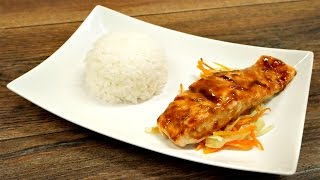 Saumon teriyaki en papillote [upl. by Ydollem]