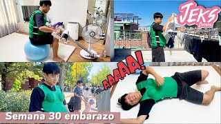 Mi esposo prueba el embarazo 🫃🏻 Limpiando la casa lavando cocinando paseando vlog [upl. by Cacka636]