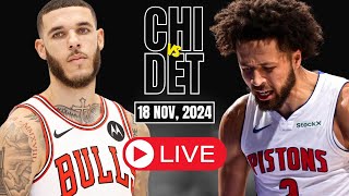 🔴LIVE  Chicago Bulls vs Detroit Pistons Full Game highlights  NBA Scorecard play by play [upl. by Herrington]