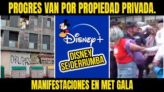 DISNEY SE DERRUMBA PROGRES VAN POR PROPIEDAD PRIVADA MANIFESTACIONES EN MET GALA [upl. by Mur2]