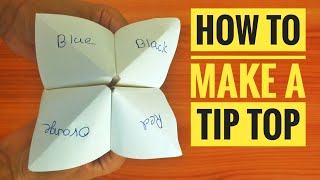 How to make a Tip Top  Origami [upl. by Nwahsar]