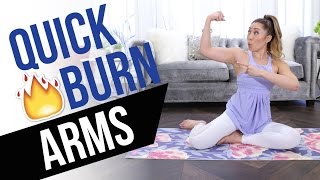 Quick Burn Arms Incredible Arm Toning Workout  no equipment no pushups [upl. by Ruthie32]