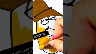 How to Draw Inspector Clouseau from Pink Panther  Drawing for Kids [upl. by Omixam215]