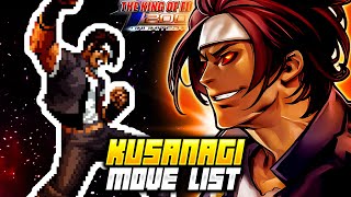 KUSANAGI MOVE LIST  The King of Fighters 2002 Unlimited Match KOF2002 [upl. by Hsakiv]