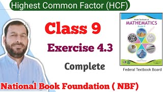 Class 9 Exercise 43 NBF Maths Ex 43 Class 9th federal board FBISE Math national Book foundation [upl. by Ellesig]