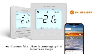 IMI Heimeier neo  Comment ça marche  Régler le bon moment pour chauffer [upl. by Hiram]
