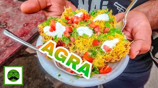 Famous Chaat Gali Sadar Bazaar Agra ka Mazedar Indian Street Food with Veggiepaaji [upl. by Palm128]