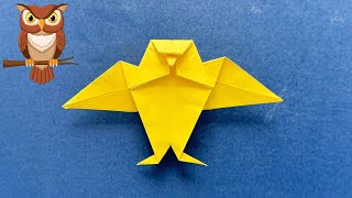 Uil vouwen met papier  Hoe vouw je een papieren uil  Origami Vogel [upl. by Norted]