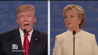 Clinton on most personal of decisions on partialbirth abortion Trump says its not OK [upl. by Aden]