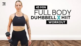 45 Min STRENGTH amp CONDITIONING  Full Body Workout  Dumbbells  HIIT [upl. by O'Conner]