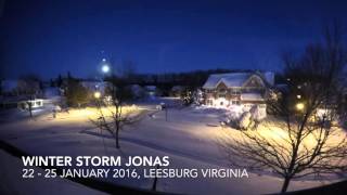 2016 Blizzard Time Lapse Video  Leesburg Virginia [upl. by Ber]