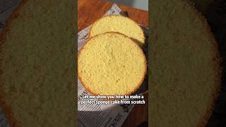 How to make a perfect sponge cake from scratch 🍰 [upl. by Aramit]