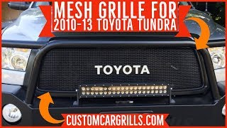 Toyota Tundra 20102013 Mesh Grill Installation HowTo by customcargrillscom [upl. by Ahsiled]