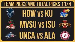 College Basketball Picks amp Predictions Today 11424  NCAAB Picks Today [upl. by Aelaza]