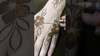 simple and quick mehndi design  trending shortstop Aonemehndidesigns 💜👍 [upl. by Bonny]