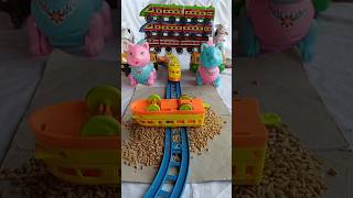 Train Wala Cartoon 🙏 tractor jcb3dx train gadi sab funny video shortvideo trending toysshort [upl. by Hakilam]