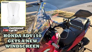 Honda ADV150 Gets A New Windscreen [upl. by Silrac]