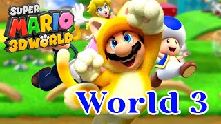 Super Mario 3D World Gameplay Part 3  World 3 100 All Green Stars And Stamps Get [upl. by Carrie]