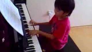 Ecossaise in G by Beethoven  perform by 5yrs old Solskjaer [upl. by Ardme973]