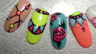 Nail art tutorial SWEET BLOOM [upl. by Nohsram]