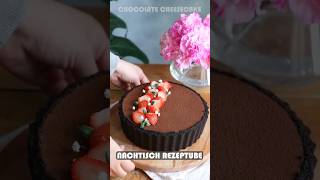 No bake Chocolate cheesecake easy to make at home nachtischrezeptube nobakecheesecake kuchen [upl. by Ilam520]