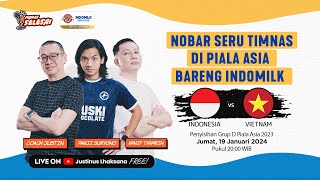 LIVE REACTION PENYISIHAN GROUP D PIALA ASIA 2024  INDONESIA VS VIETNAM [upl. by Pine]