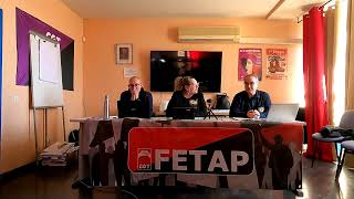 Rueda de prensa de CGTFETAP sobre derogación del TJUE de Ley de Interinidad [upl. by Wendelina]