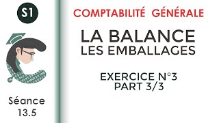 Les Emballages Exercice corrigé N°3 33 Comptabilitégénérale1 [upl. by Servais192]