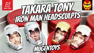 TAKARA TONY IRON MAN HEADSCULPTS FOR ZD TOYS  MUGENTOYS  UNBOXING AND REVIEW BY RALPH CIFRA [upl. by Esorrebma]