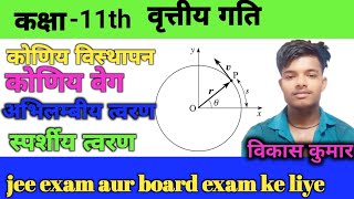 Physics Class 11th Circular Motion वृत्तीय गति Jee Exam aur board ke liye video jee [upl. by Acirne225]