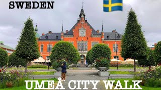 UMEÅSWEDEN 🇸🇪 CITY WALK KOTA YANG TERLETAK DI SUNGAI UME [upl. by Pebrook]