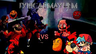 fnf lyrical mayhem V2  🔥🎶all lyrics mod🎶🔥 [upl. by Licastro]