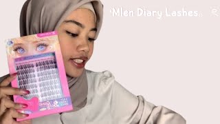 MLEN DIARY LAZY SERIES FAKE LASHES [upl. by Pelage]