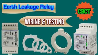 Earth leakageRelay CBCT ELR Wiring amp Testing Diagram and Practically All Details in UrduHindi [upl. by Suiravat]