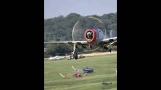 P47D Thunderbolt takeoff warbirds aviation takeoff avgeek thunderbolt ww2warbirds [upl. by Sivlek]