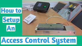 How to setup zkteco mb460 access control system [upl. by Nnaecarg170]