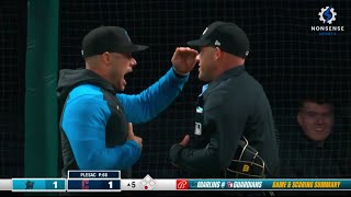 Skip Schumaker First Ejection as Miami Marlins Manager [upl. by Gobert157]