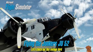 Microsoft Flight Simulator  Junkers JU 52  First flight [upl. by Yeleen128]