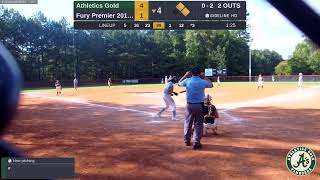 Athletics Gold TamborraSpencer 14U vs Fury Premier 2011 Woodard 20241006 [upl. by Islean]