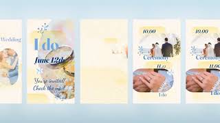 Animated Wedding Video Invitation with RSVP 12 [upl. by Randy]