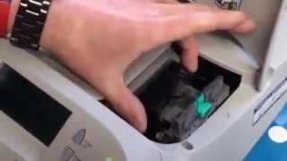 How to change the print head on a Pitney Bowes DM100 franking Machine [upl. by Elockin]