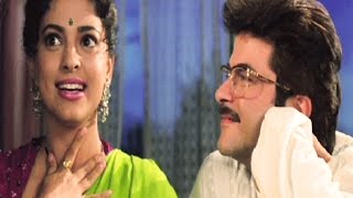 Juhi Chawla sings for Anil Kapoor  Andaz Comedy Scene 1822 [upl. by Eerahs57]