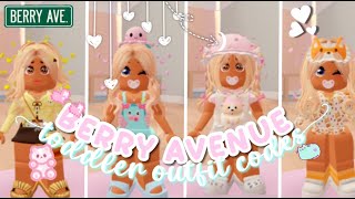 Cutesy Toddler Animals Outfit Codes Roblox Berry Avenue Bloxburg Brookhaven amp More  bunniory ౨ৎ [upl. by Babita]