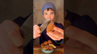 Bitterballen or Dutch fried meatballs food recipe delicious fypシ explore chef fyp dutchfood [upl. by Curtice]