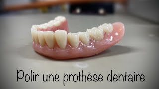 Prothèse dentaire supérieure et inférieure  finition dune prothèse [upl. by Assilanna]